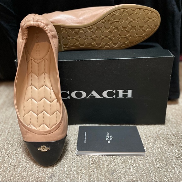 Coach Bonnie LTR Ballet flat . Nude/pink, size 10B - Picture 2 of 2